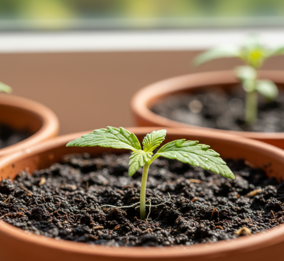 Cannabis bud structure during late flowering